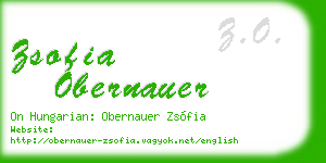 zsofia obernauer business card
